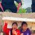 2 Ferocious Gorilla Monsters ATtack 2 Beautiful Brave Girls Scared Under Their Feet