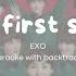 The First Snow EXO Karaoke With Backtrack Lyrics Rom