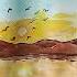 Beautiful Sunset Watercolor Painting Ideas For Beginners Sunset Drawing Watercolor