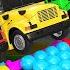 The Wheels On The Bus Song Colorful Bus SUPRISE EGGS BluLoo Nursery Rhymes Kids Songs