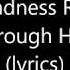 A Sadness Runs Through Him Hoosiers Lyrics