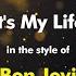 Bon Jovi It S My Life Karaoke Version From Zoom Karaoke