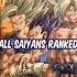 All Saiyans Ranked From Weakest To Strongest