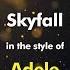 Adele Skyfall Karaoke Version From Zoom Karaoke