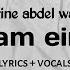 Kalam Eineh Sherine Abdel Wahab Easy Lyrics Vocals Only