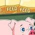 Bear Farmer Transports And Feeds Pigs Trucks Trailers Cranes Vehicles Farm Animated