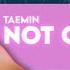 TAEMIN 제자리 Not Over You Instrumental