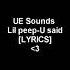 Lil Peep U Said LYRICS