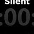 Black Screen 3 Hour Timer Silent 1 Hour Loud Alarm