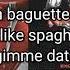 SosMula X Synthetic BAGUETTE SAUCE Lyrics