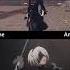 Nier Automata Game Vs Anime Comparison