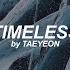 Timeless English Lyrics Taeyeon