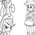 Coloring Pages MY LITTLE PONY Vs EQUESTRIA GIRLS How To Color My Little Pony Easy Drawing Tutorial