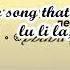 Fanmade PV Lu Li La The Resounding Song The Song That Resounds With Lu Li La PARADE English Subs