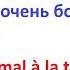 У меня очень болит голова Изучение французского языка Французский язык