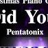 Pentatonix Mary Did You Know Sheet Music Christmas Piano Cover With Lyrics