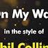 Phil Collins On My Way Karaoke Version From Zoom Karaoke