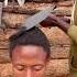 HAIR CUT USING A SHOVEL
