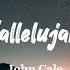 John Cale Hallelujah Lyrics