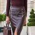 Elevate Your Look Styling Leather Skirts Outfit With Leather Long Boots Outfit Ideas Fashion Tips