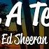 Ed Sheeran The A Team Lyrics