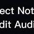 Perfect Nothing Edit Audio