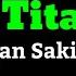 The Titans Jangan Sakiti Lirik