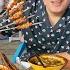 Street Food At The Yellow River Night Market In Yuncheng Shanxi山西运城黄河夜市 乡宁空心月饼 双层馍夹肉 阿星吃涮牛肚豆皮