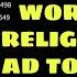 World Religions From 1 AD To 2100 World Religion Ranking