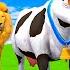 Paint Animals Cow Gorilla Lion Elephant Cow Sheep Fountain Crossing Transformation Animal Cartoon