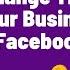 How To Change The Name Of Your Business Page On Facebook Itay Verchik IVBS SEO PPC