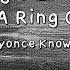 Single Ladies Put A Ring On It Beyonce Knowles Instrumental Lyrics