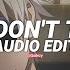 Look Don T Touch Odetari Carde Clair Edit Audio