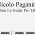 Nicolo Paganini Caprice No 5 In A Minor For Guitar Tutorial With TABs