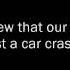 Just A Car Crash Away Marilyn Manson W Lyrics