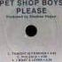 Pet Shop Boys Tonight Is Forever Vinyl 384 KHz 32 Bits