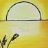 Sunset Drawing Easy Drawing Oilpastel