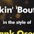 Frank Ocean Thinkin Bout You Karaoke Version From Zoom Karaoke