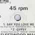 Gypsy Fleetwood Mac Promo 45rpm