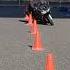 Yamaha FJR1300 Straight Pylon Slalom Practicing Moto Gymkhana