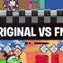 Wacky World FNF Mod Vs Original