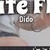 White Flag Dido Fingerstyle Guitar TAB Chords Lyrics