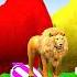 5 Giant Duck Cartoon Cow Mammoth Elephant Lion Paint Wild Animals Crossing Fountain Animation