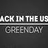 Back In The USA Greenday Lyric