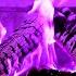 PURPLE Fireplace 4K Colorful Fireplace Burning With Purple Flames Halloween 2024