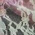 Light Peach 4 Way Stretch Floral Lace Fabric With Tie Dye Design