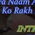 Chaar Kadam Karaoke With Scrolling Lyrics Eng ह द