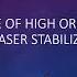The Use Of High Order Spatial Modes In Laser Stabilisation Techniques