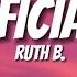 RUTH B SUPERFICIAL LOVE LYRICVIDEO Urlyrics