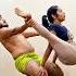 OUTSTANDING ACROBATIC YOGA BY INDIAN COUPLE Yoga Shorts Sanak Trending